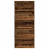 Book Cabinet Old Wood 80x30x189 cm | Engineered Wood Storage