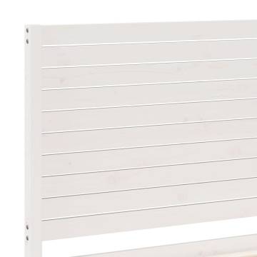 Extra Long White Bed Frame 100x210 cm - Solid Wood Design