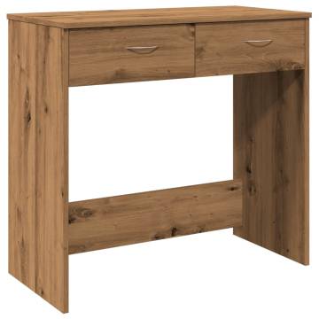 Stylish Artisian Oak Desk - Compact & Durable 80x40 cm