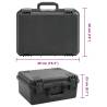 Portable Flight Case Black 49x38x23 cm - Heavy-Duty Protection