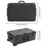 Portable Flight Case Black 79.5x51.5x30.5 cm - Durable Protection