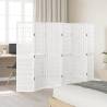 Elegant 6-Panel White Solid Wood Room Divider | HipoMarket