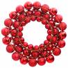 Red Christmas Wreath 45 cm | Shatterproof Holiday Decor