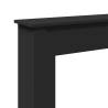 Elegant Black Engineered Wood Fireplace Surround - 75x20x87.5 cm