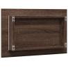 LED Bathroom Mirror Brown Oak 60x8.5 cm | Hipomarket UK