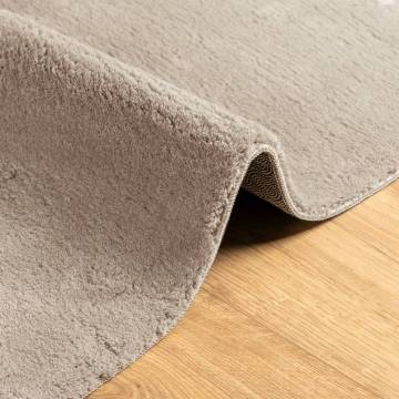 HUARTE Soft Washable Rug in Sand - 80x150 cm | HipoMarket UK