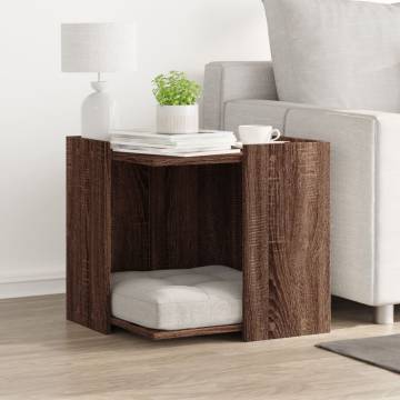 Cat Litter Box Enclosure - Brown Oak | Stylish & Functional