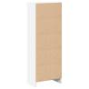 Stylish White Engineered Wood Bookcase - 40x24x109 cm