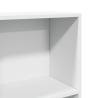 Stylish White Engineered Wood Bookcase - 40x24x109 cm