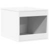 Stylish Cat Litter Box Enclosure - White Engineered Wood