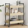  Kitchen Trolley Sonoma Oak 50x30x70 cm Engineered Wood Colour sonoma oak 