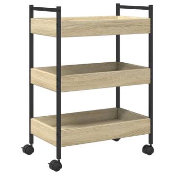 Kitchen Trolley Sonoma Oak - Stylish & Practical 50x30x70 cm