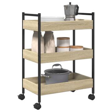 Kitchen Trolley Sonoma Oak - Stylish & Practical 50x30x70 cm