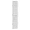 Elegant White Room Divider - 4 Panels of Solid Paulownia Wood