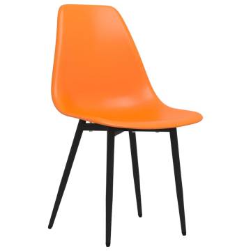 Stylish Orange Dining Chairs - Set of 2 | Hipomarket UK