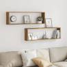 Wall Cube Shelves 2 pcs Artisan Oak - Stylish Storage Solution