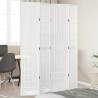  Room Divider 4 Panels White Solid Wood Paulownia Size 40 x 200 cm Number of 4 