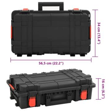 Portable Flight Case Black 56.5x34x16 cm - Durable & Secure