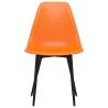 Stylish Dining Chairs 6 pcs Orange PP - Contemporary Design