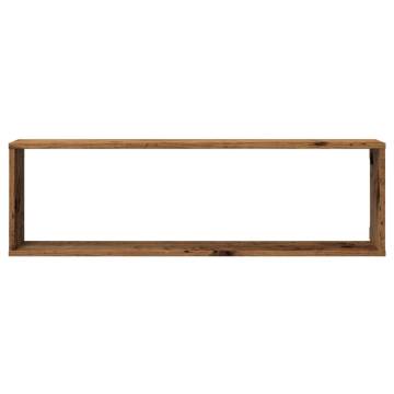 Wall Cube Shelves - 4 pcs Old Wood | Practical Storage Solution