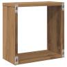 Wall Cube Shelves - 6pcs Artisan Oak | HipoMarket UK