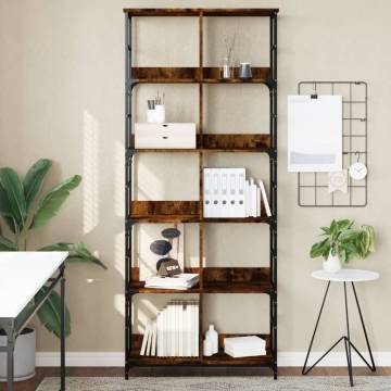 Bookshelf Smoked Oak - Stylish Storage Solution | HipoMarket