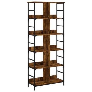 Bookshelf Smoked Oak - Stylish Storage Solution | HipoMarket