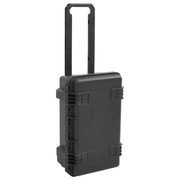 Portable Flight Case Black 55x35x22.5 cm - Heavy Duty Protection