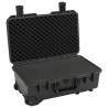 Portable Flight Case Black 55x35x22.5 cm - Heavy Duty Protection