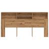 Artisian Oak Headboard Cabinet - 200x19x103.5 cm | HipoMarket