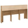 Artisian Oak Headboard Cabinet - 200x19x103.5 cm | HipoMarket