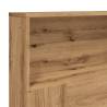 Artisian Oak Headboard Cabinet - 200x19x103.5 cm | HipoMarket