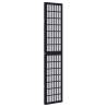 Elegant 3-Panel Black Solid Wood Room Divider - HipoMarket