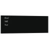 Wall-mounted Magnetic Board Black 60x20 cm | Tempered Glass