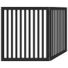 Foldable Dog Gate - 2 Panels Black | Safe & Easy to Use