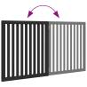 Foldable Dog Gate - 2 Panels Black | Safe & Easy to Use