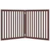 Dog Gate Foldable 2 Panels Brown - 160 cm Poplar Wood