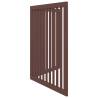 Dog Gate Foldable 2 Panels Brown - 160 cm Poplar Wood