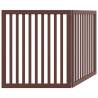 Dog Gate Foldable 2 Panels Brown - 160 cm Poplar Wood