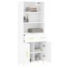 Stylish Highboard White 69.5x34x180 cm | HipoMarket UK