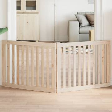 Foldable Dog Gate - 160 cm Poplar Wood | Hipomarket UK