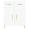 Stylish Highboard White 69.5x34x180 cm | HipoMarket UK