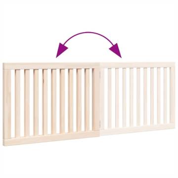 Foldable Dog Gate - 160 cm Poplar Wood | Hipomarket UK