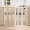  Dog Gate Foldable 2 Panels 160 cm Poplar Wood Colour natural Size 80 x 90 x 2 cm Quantity in Package 2 