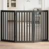  Dog Gate Foldable 3 Panels Black 150 cm Poplar Wood Colour black Size 50 x 90 x 2 cm Quantity in Package 3 