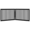 Foldable Dog Gate 2 Panels Black - Secure & Durable | Hipomarket