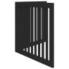 Foldable Dog Gate 2 Panels Black - Secure & Durable | Hipomarket