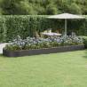 Anthracite Garden Raised Bed - Powder-Coated Steel 523x140x36 cm