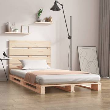 Modern Solid Wood Bed Frame 90x200 cm - No Mattress Included