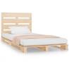 Modern Solid Wood Bed Frame 90x200 cm - No Mattress Included